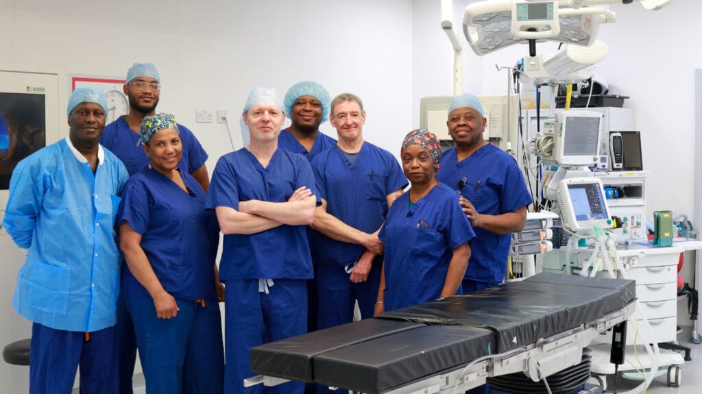 Professor Ernest Schilders providing expert consultation for sports injury treatment.